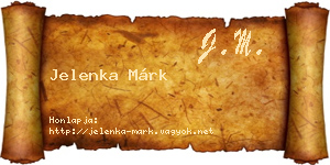 Jelenka Márk névjegykártya